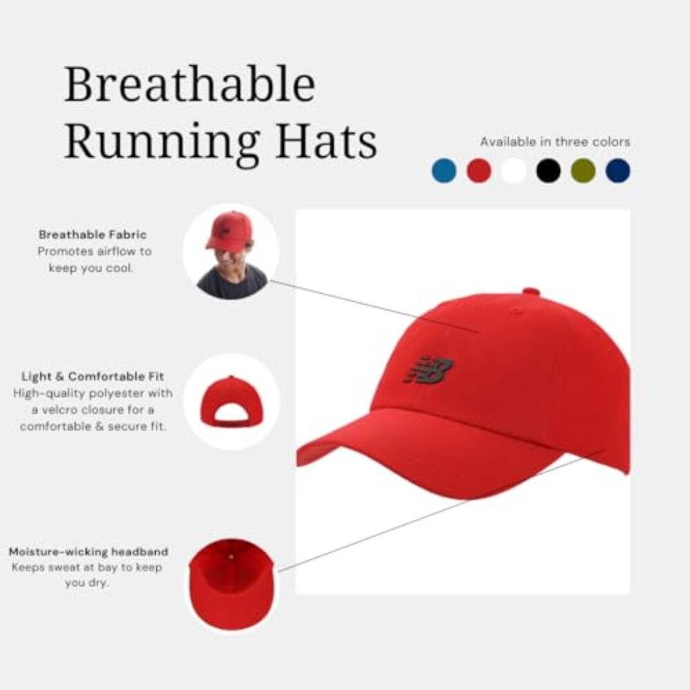 Unisex Performance Running Hat Lightweight Adjust… - image 7
